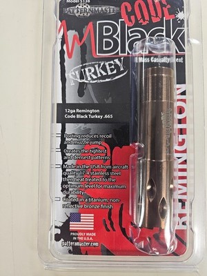 Patternmaster 5138 Code Black Turkey Choke 12ga Remington for sale