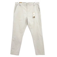 Panama Jack Men's Stretch Zip/Elastic Waistband Beige Chino Pants Size Large NWT