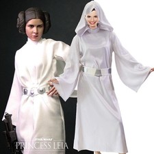2026 Damen Kleid Star Wars Prinzessin Leia Cosplay Kostüm Karneval Anzug DE