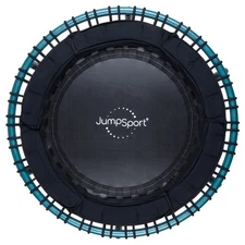 JumpSport 250 Workout Rebounder for Adults, 39" Mini Fitness Trampoline, Teal