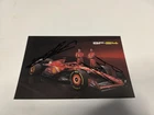 LECLERC AND SAINZ BOTH SIGNED 2024  FERRARI F1 SF24 ORIGINAL POSTCARD 14x21