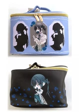 Ado Vanity Pouch Set of 2 / Round One Limited PVC Leather Used