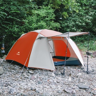 2/3 Person Double Layer Camping Tent, Instant Setup, Waterproof, Wind Resistant