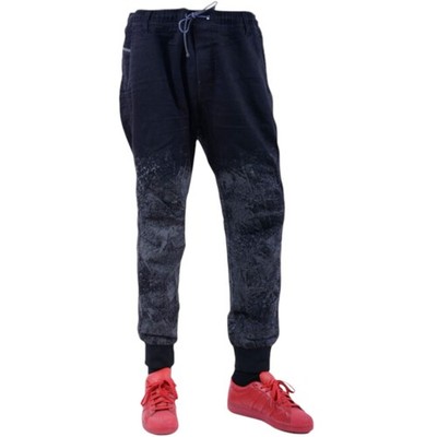 DIESEL BAKARI NE 0678E Herren Denim Jogg Jeans Slim Fit Zip Tapered Italy Schwarz