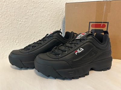 Fila Disruptor II Schwarz Plateau Neu In OVP