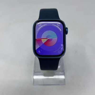 GPS Only Apple Watch Series 7 41MM Blue Aluminum Abyss Blue Sport Band MKN13LL/A