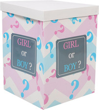 Gender Reveal Balloon Box Baby Shower Girl or Boy Balloon Paper Box Surprise Gen