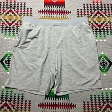 Lululemon The Linerless Short Mens 2XL Gray 9" Inseam Gym Training Shorts C2