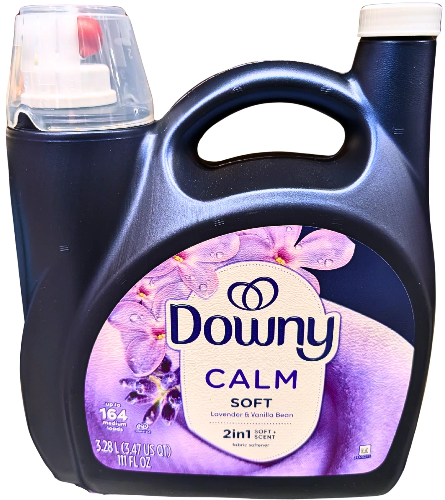 Downy Liquid Calm Soft 2-in-1 Fabric Softener Lavender Vanilla Bean 111 Fl Oz
