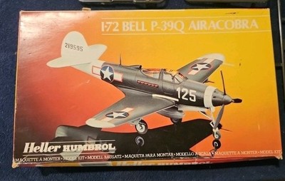 172 Bell P-39Q Airacobra Heller Humbrol 80271 (1986) Plastic Model kit