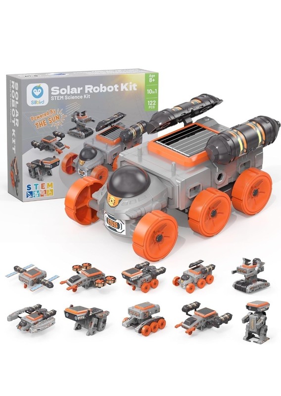 Solar Robot Building Kit STEM Gift for Boys Girls Ages 8-14, DIY Educational Toy