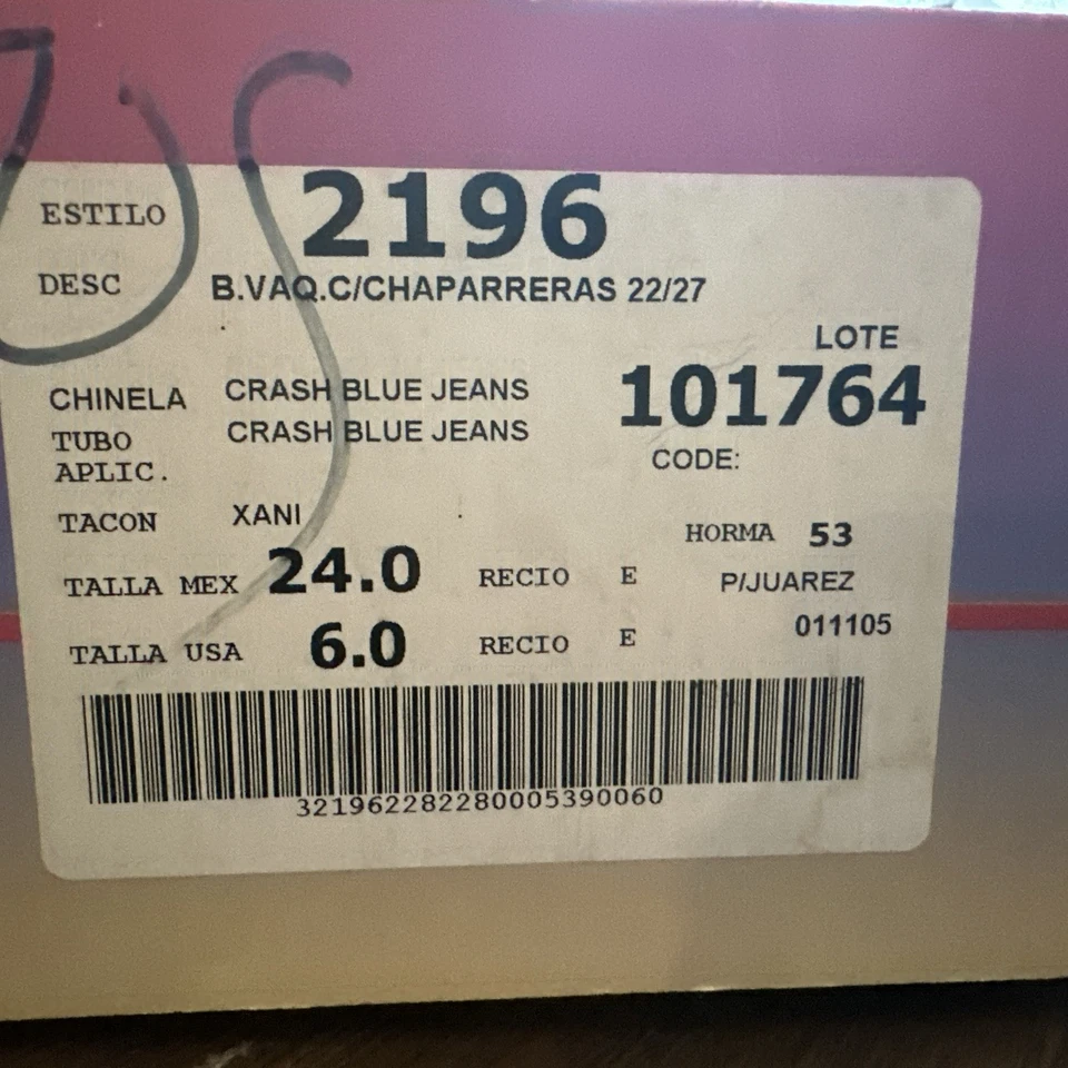 Rudel Damas Bordado Crash Horna Talla 6 Foto 2 de 3