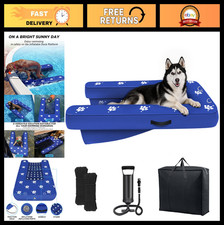 Large Inflatable Dock Platform - Non-Slip Dog Boat Ramp for Pool  Floating Fun