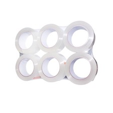 6 Rolls 2" 110 Yards Heavy Duty Clear Packing Tape for Packaging Shipping Moving