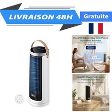 Levoit Ventilateur Colonne Silencieux 20 dB, Moteur DC 7 m/s, 5 Vitesses,