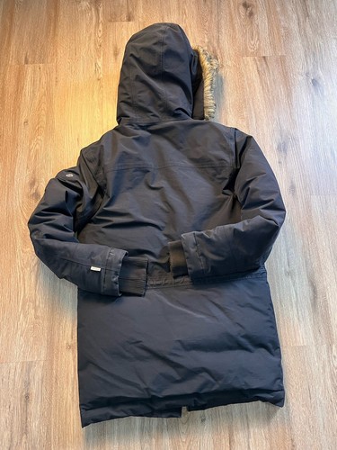 Timberland Heavy Hooded Faux Winter Coat • Unisex Black XS - Picture 7 of 7