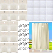 12 Pack Curtain Weights, Outdoor Curtain Sandbag Weighted Bags Drapery Weights B