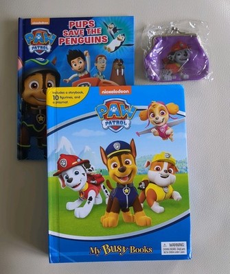 Nickelodeon PAW Patrol Busy Book: 9 Figurines & Playmat With Free Book & Purse
