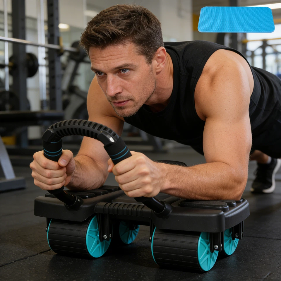Healthy Belly Wheel Wheel Abdominal Fitness Wheel w/ 6 Elbow Support Ab Roller - Image 1 of 4