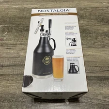 Homecraft Pressurized Beer Tap Growler 64oz Stainless Steel CBG64 Never Used
