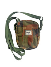 Borsa a tracolla Herschel Supply Co verde mimetico marrone tracolla regolabile