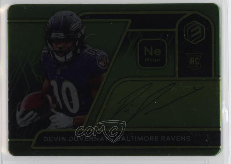 Devin Duvernay Panini Elements #151 Signature-Neon