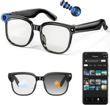 AI Smart Glasses with Camera, 4K 800W HD Video Recording Glasses with Audio,