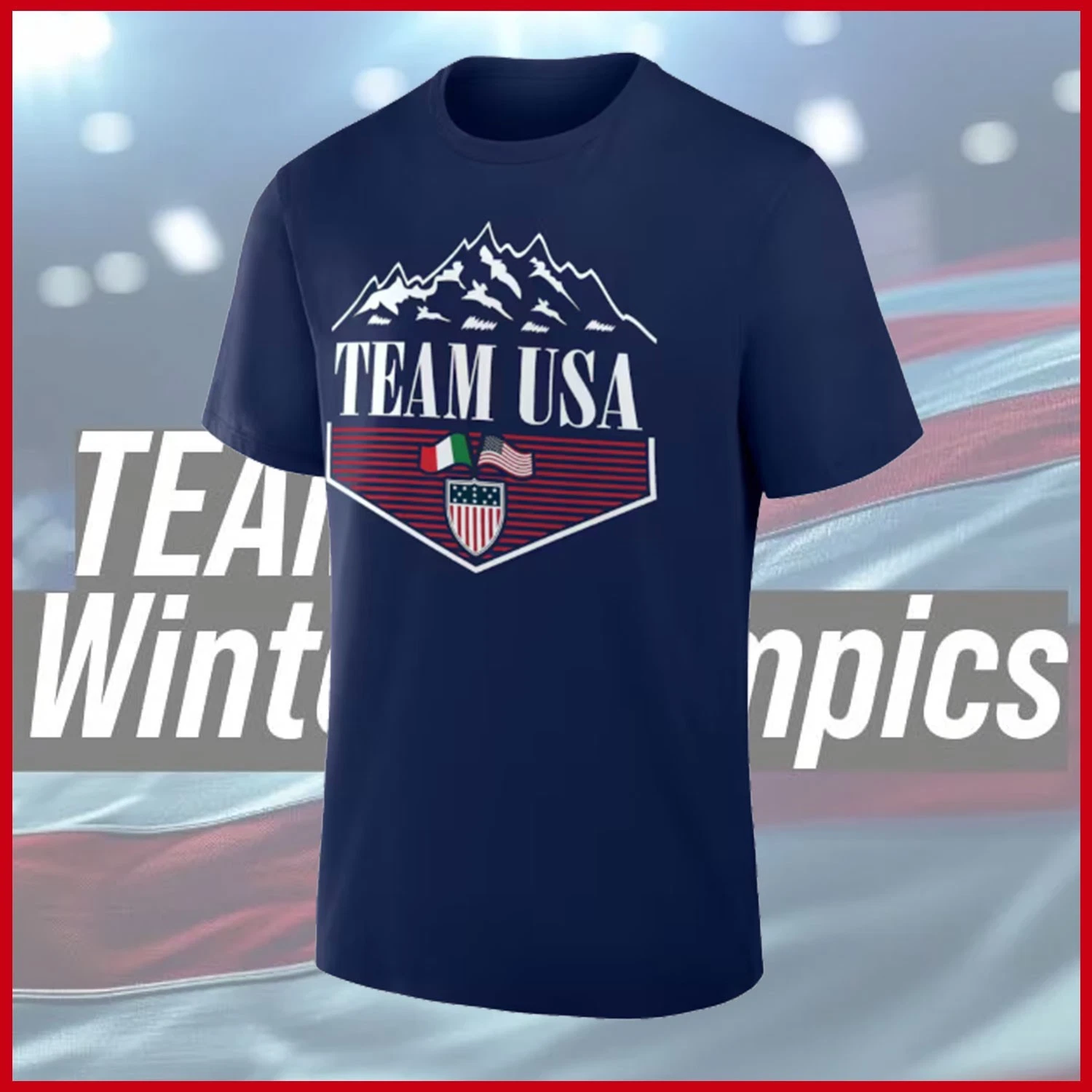 Team USA 2026 Winter Olympics Diamond T-shirt