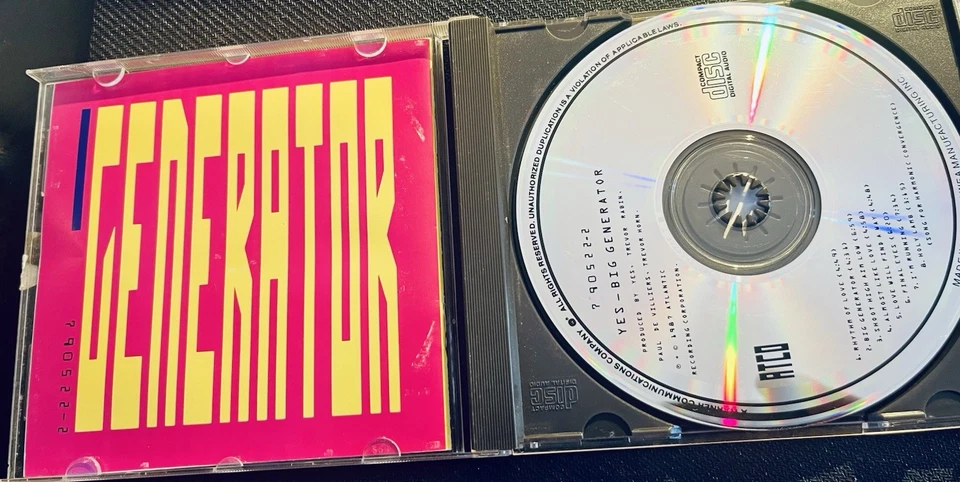 Used Audio Music CD Yes Big Generator Album ATCO A2-90522 1987 Atlantic Records  - Image 3 of 4