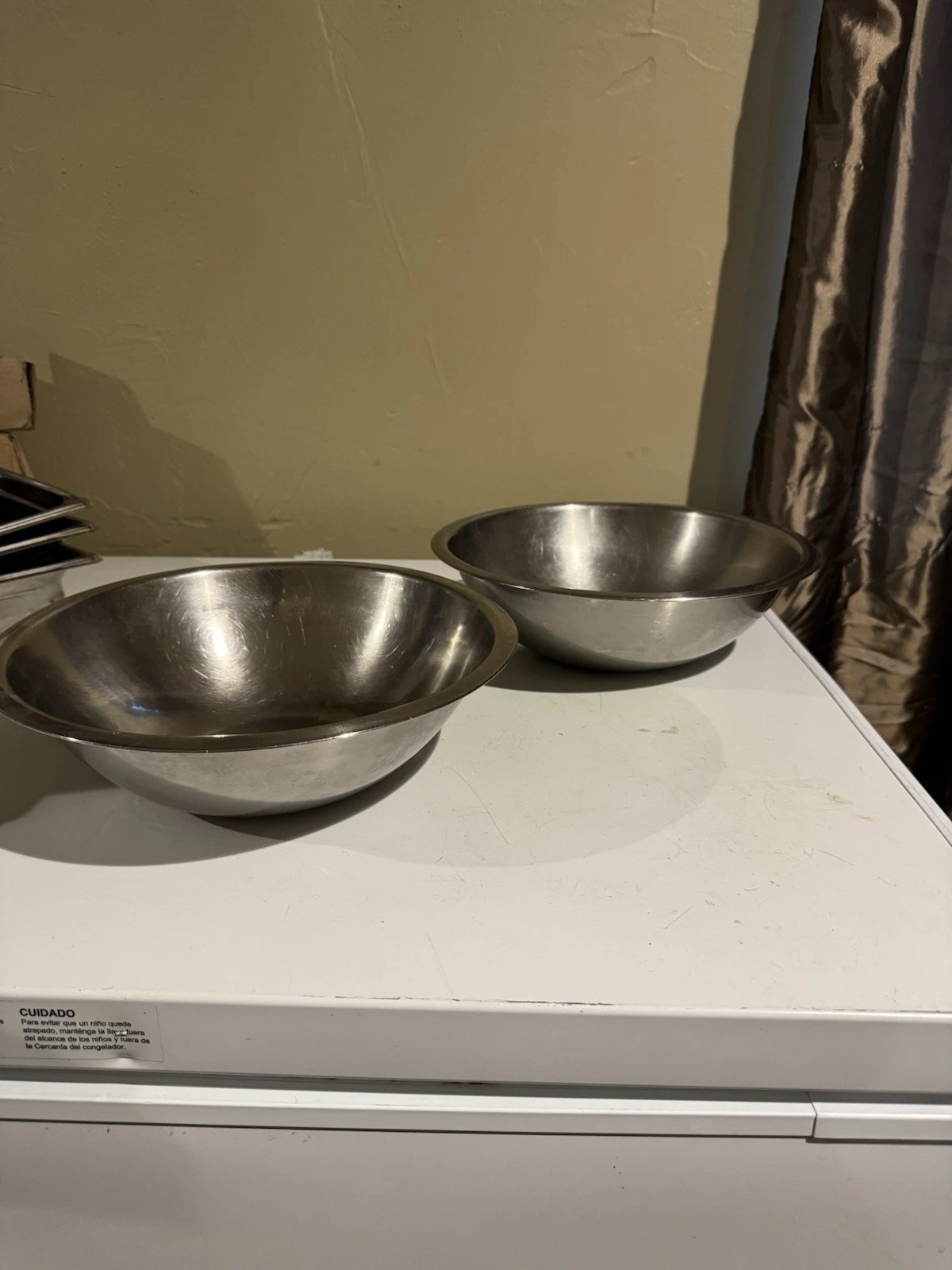 10’ Stainless Steel Mixing Wok Pans for Cooking