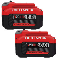 2Pack 20V 8.0Ah For Craftsman V20 Lithium-Ion Battery CMCB204 CMCB202 CMCB201