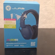 JLab JBuddies Protect Kids Hearing Protection Earmuffs Infants to Teens ~ Navy