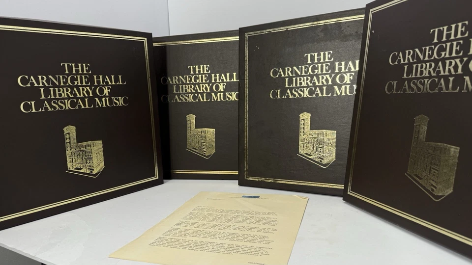 The Carnegie Hall Library of Classical Music Vinyl LP Set + Amex Letter Foto 3 de 4