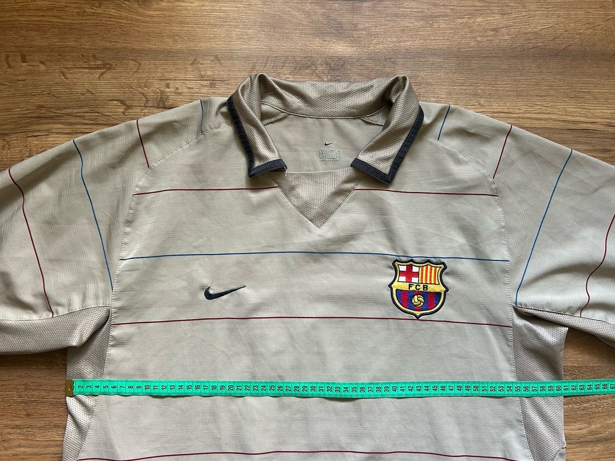 BARCELONA SPAIN 2003/2004 AWAY FOOTBALL SHIRT JERSEY NIKE #12