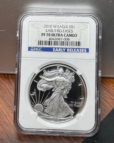 2010 W EAGLE $1 EARLY RELEASES PF70 ULTRA CAMEO - NGC - American Silver Eagle