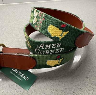 2026 Masters Amen Corner Smathers And Branson Golf Needlepoint Belt Size 40