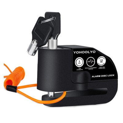 #ad #ad Versatile Motorcycle and Bicycle Lock with Motion Sensor amp; Rust Resistant Finish $26.99