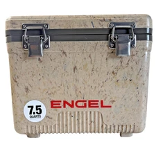 ENGEL 7.5QT Leak-Proof Airtight Hard Sided Cooler Lunchbox Fishing Grassland