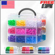 Pony Beads, Assorted Colored Beads for Bracelets Making Kandi Bracelet for Craft