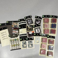 Making Memories Scrapbooking Lot - Alphabet, Frames, Tags, Ribbon, Labels