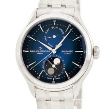 BAUME&MERCIER Clifton Bomatic M0A10725 Day Date Moon Phase mens Watches Me
