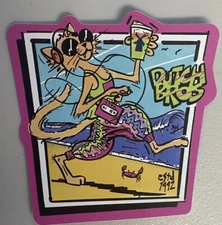 DUTCH Bros STICKER April 2023 COOL Cat 80’s WALKMAN Fun LIMITED Rare COFFEE