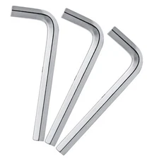 3 PCS 10mm L-Shaped Hex Key Wrench Set Carbon Steel Metric