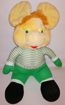 TOPO GIGIO PELUCHE VINTAGE 40cm. Mouse Plush Plusch Felpa Soft Toy