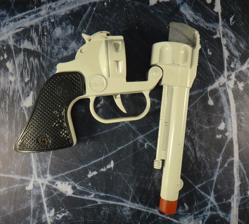 Spielzeug Revolverpistole Vintage UdSSR Metallpistole sowjetischer Cowboy westlicher Stil - Bild 4 von 11