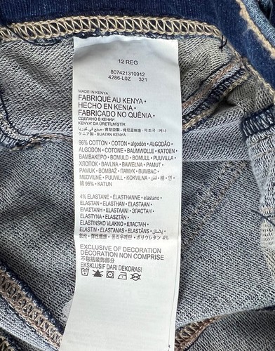 New Levis Girls Denim Legging Jegging Blue Pull On Skinny Stretch Soft 12R - Picture 10 of 10