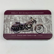 Harley-Davidson Motorcycles 95th Anniversary Collectible Tin & Playing Cards