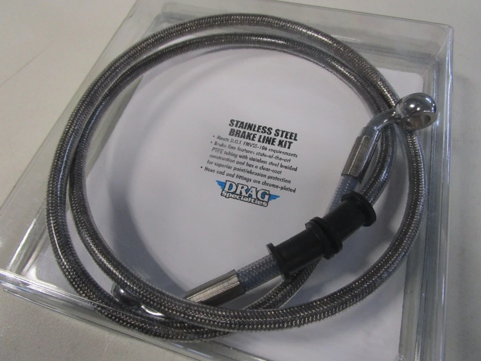 08-14 Harley Davidson Softail Kit de línea de freno de acero inoxidable - Longitud extendida Foto 3 de 4