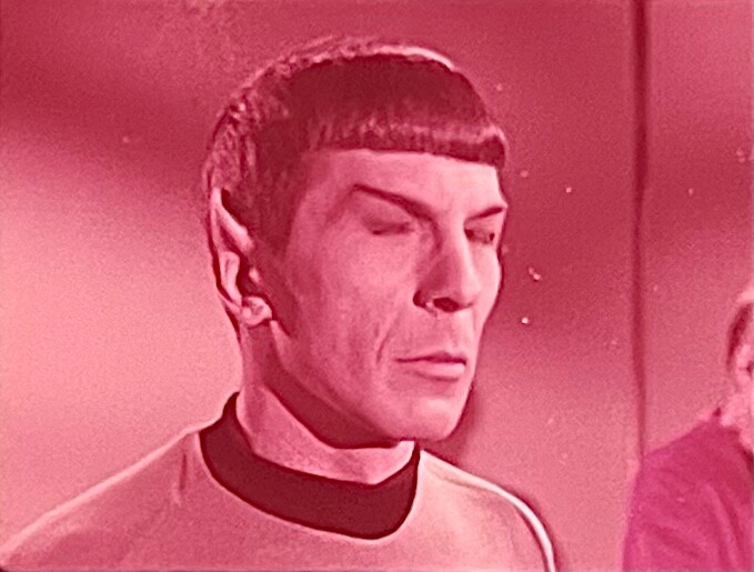 RARE STAR TREK TOS - A Meditative Spock in the Transporter Room - 35mm FILM CLIP