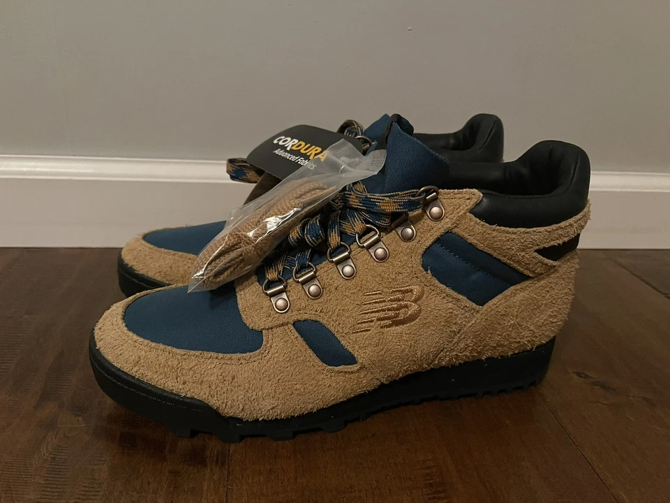 New Balance Rainer Boots URAINAA Vibram Beige Blue Hiking - Men's 8.5 D - New! - Image 4 of 4